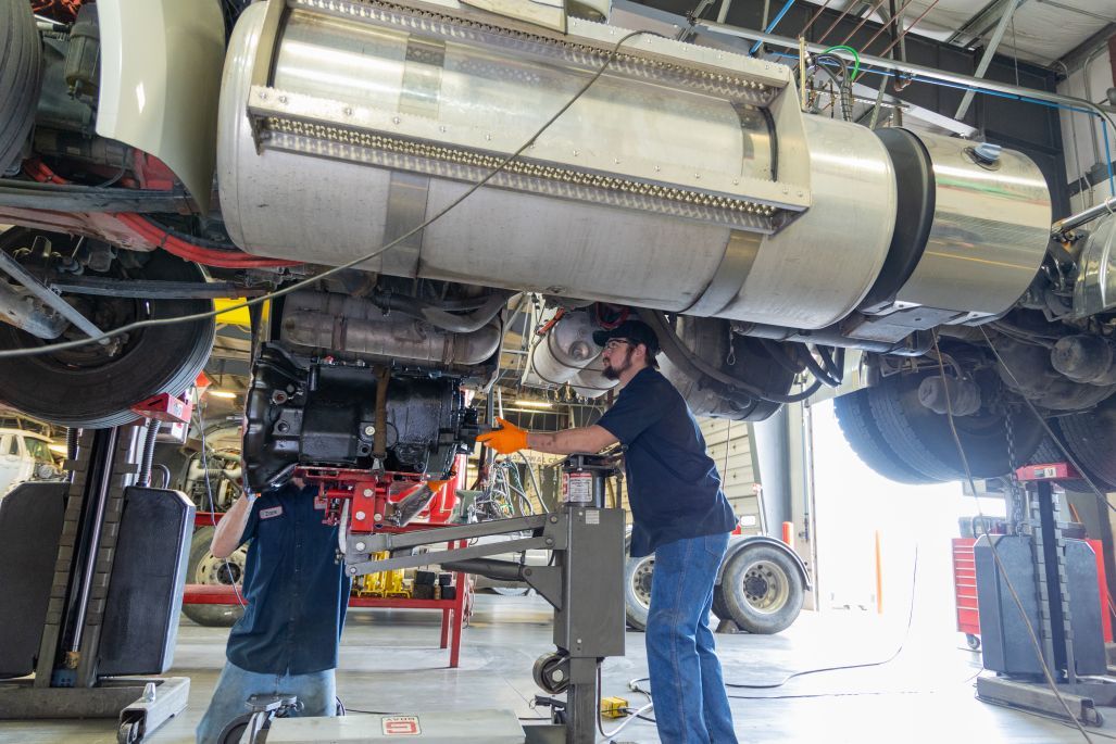 Heavy industrial equipment illustrating high-force service work