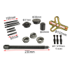 Kit extractor de carcasa ciega DNT 17 piezas