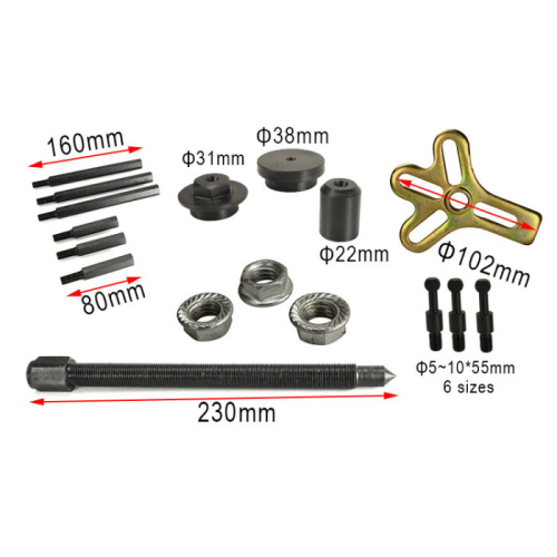 Kit extractor de carcasa ciega DNT 17 piezas