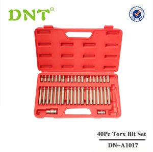 Juego de puntas de casquillo hexagonales Torx Star Spline de 40 piezas