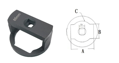 Dado para tuerca de eje de cápsula de rueda BPW de 3/4 pulg. DNT