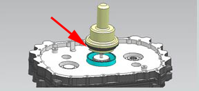 Position Ring for Second Shaft Rear Bearing Inner Ring