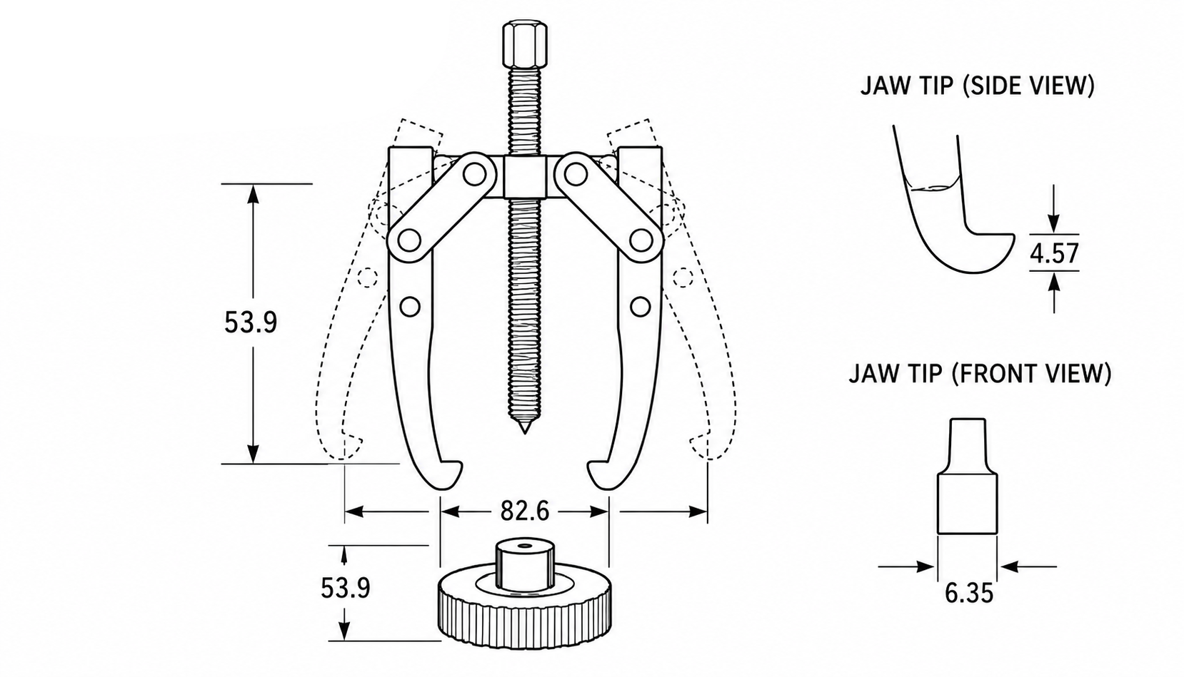 2 Jaw Puller Working Process