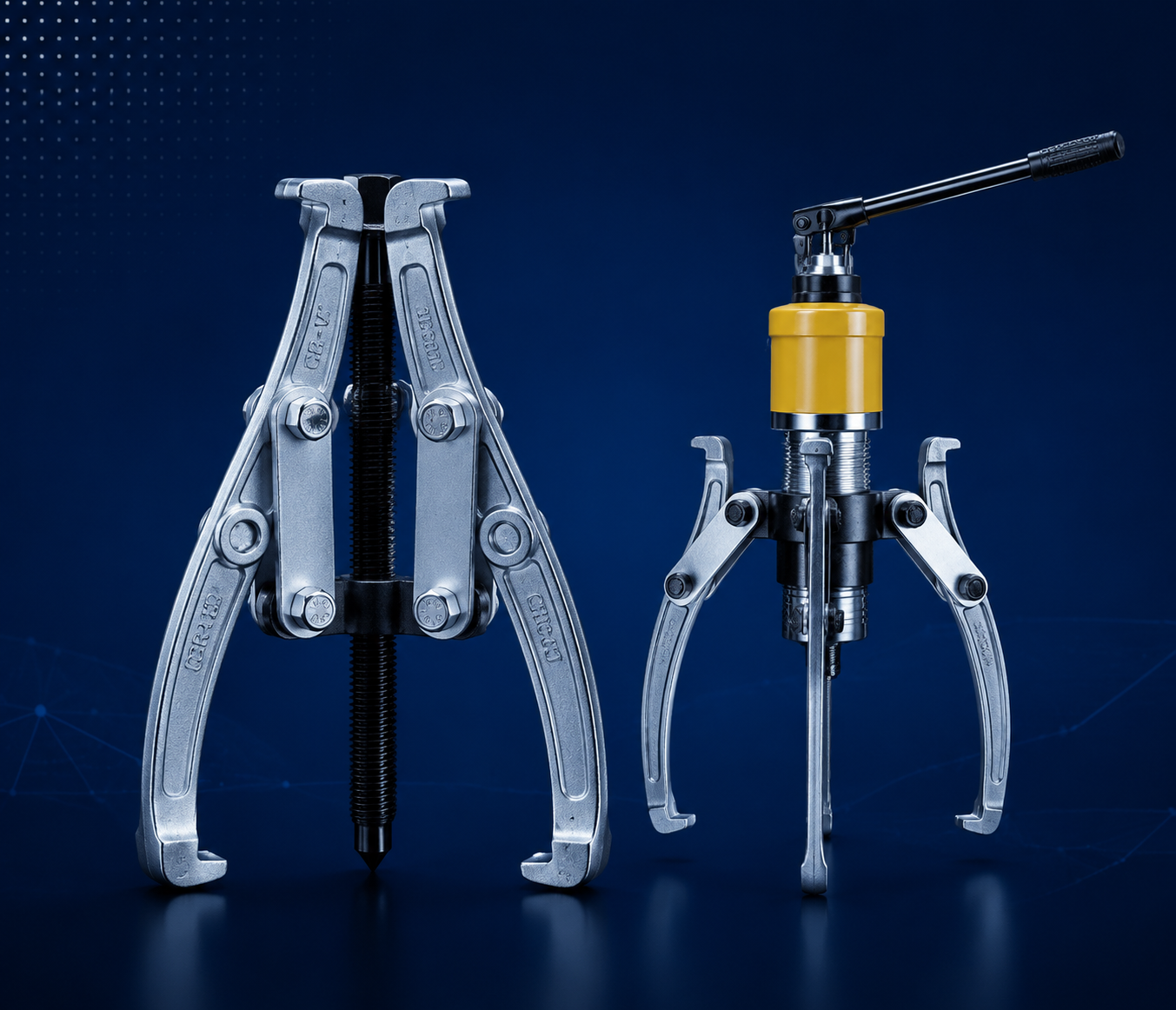 Jaw puller vs hydraulic puller comparison industrial tools