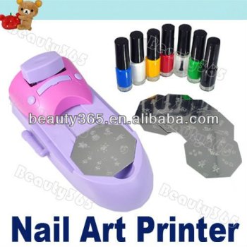 Stamper Diy Nail Art Printer Machine With 7 Colors Drawing
