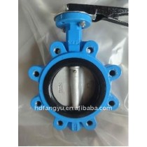 grey iron or ductile iron manual D71X wafer lug centerline butterfly valve