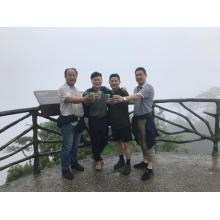 We Climb the Da Ming Mountain together with Korean customer