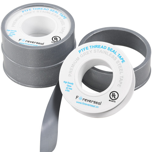 High density grey teflon tape for stainless fittings