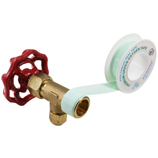 1/2 in. Wide x 520 in. Long Roll Green Oxygen PTFE Thread Seal Tape