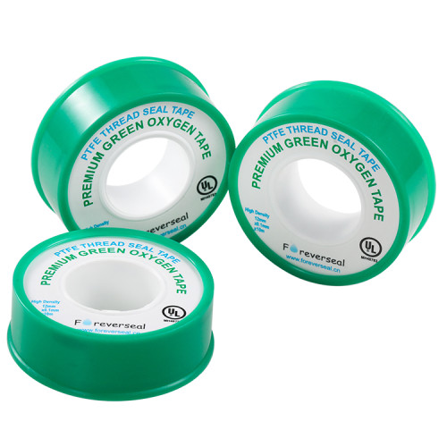 Green oxygen ptfe tape for oxygen service