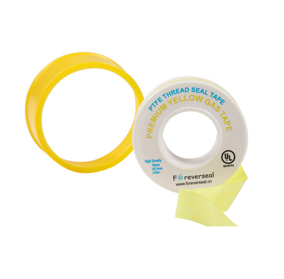 1/2" x 260" PTFE 3-Wrap Yellow Gas Thread Seal Tape (Roll)