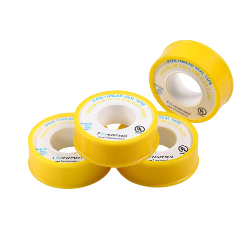 Premium Teflon Tape Pipe Thread Tape for Gas,1/2-Inch x 260-Inches x 4 mil, Yellow