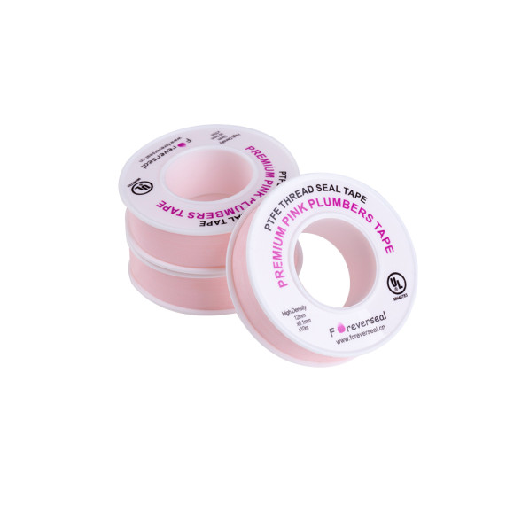 High Density Pink Plumbers Tape, Gas Line Pipe Thread Tape