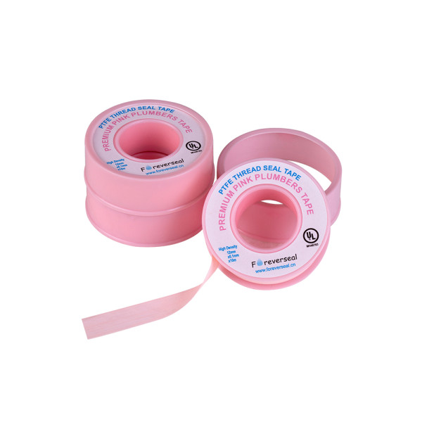 PTFE TAPE PINK WATER & GAS 12mmx0.1mmx10m