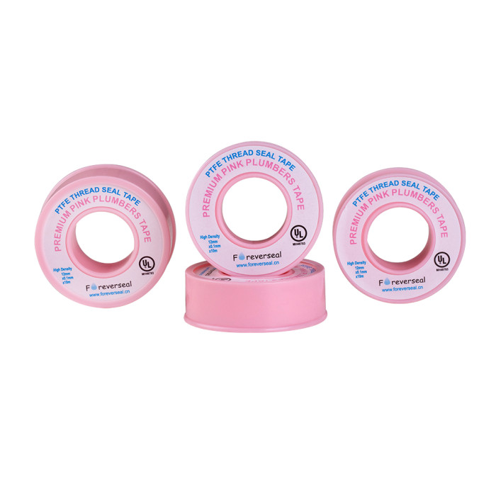 UL PTFE Pink PTFE Tape 10MX0.1MMX12MM