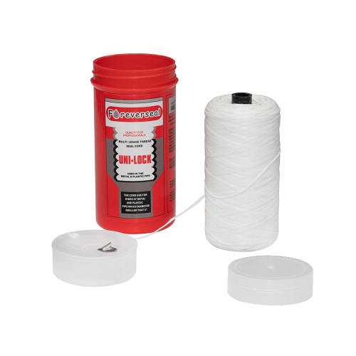 Thread sealing for sealing metal and plastic threads