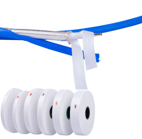 Unsintered PTFE cable wrapping tape for high temperature rsistance wires and cables