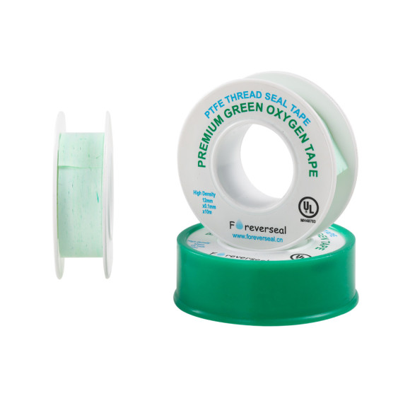 GREEN PTFE Tape, Oxygen-Use-Approved