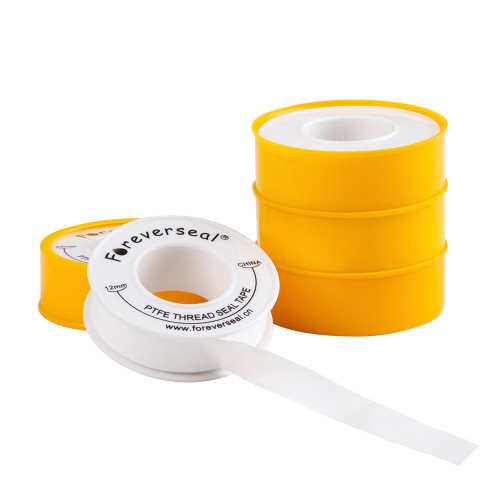 Thread Seal Tape (1/2 Inch Width) | PTFE Plumber Tape for Pipe Sealing and Fitting (Pack of 10)