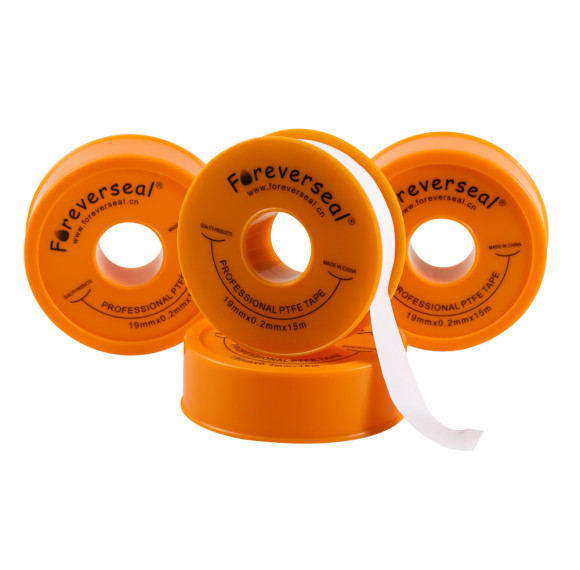 Cinta de sellado de rosca de PTFE, 19mm x 15m x 0,2mm. -190F/370F, paquete de un rollo