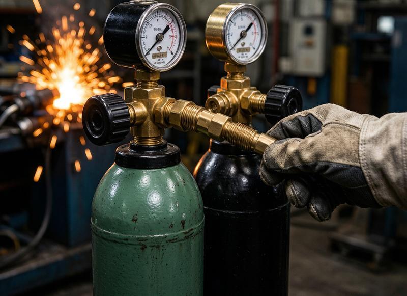 Industrial Gas Cylinder Welding