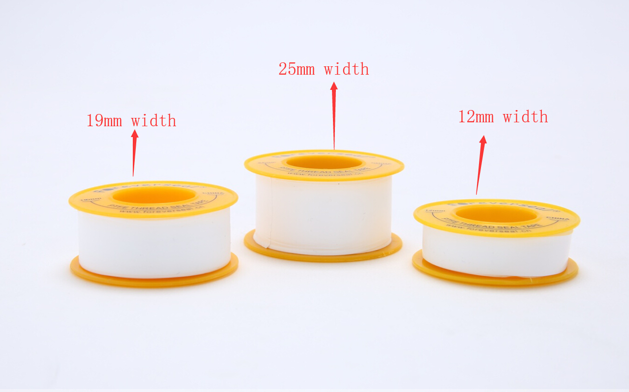 PTFE tape available in 12mm, 19mm and 25mm widths