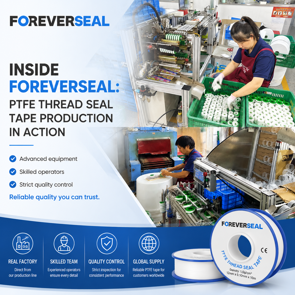Inside FOREVERSEAL | PTFE Thread Seal Tape Production