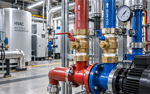 HVAC hot & cold water circulation
