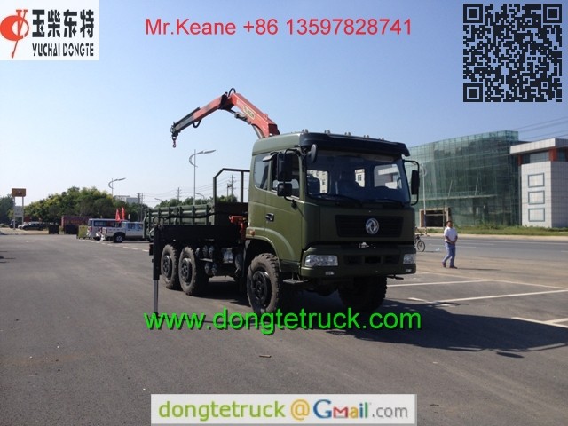 Dongfeng 6 6 Truck Mounted With 4t Palfinger Pk 8500 Kunckle Crane Mr Keane 86 13597828741 China Dongfeng Truck 4x4 Supplier Manufacturer Yuchai Dongte Special Purpose Automobile Co Ltd