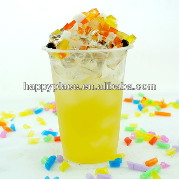 crystal jelly topping,bubble tea jelly topping,China konjac jelly