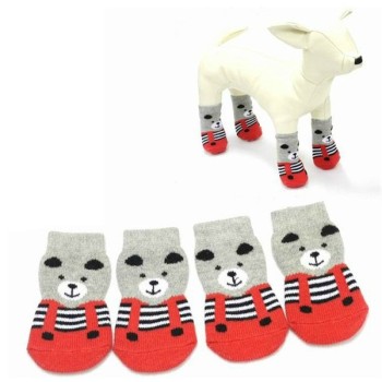 cheap bear printing fancy pet socks