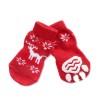 classical festival red deer design pet socks