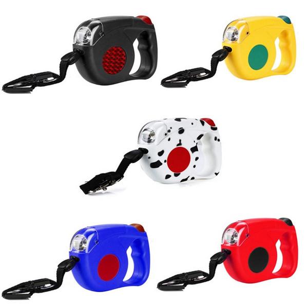 Sell various fashion design retractable dog leash with led