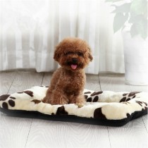 Portable anti-slip printed dog mat