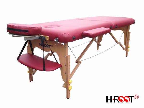 H-ROOT Madera de alta calidad mesa de masaje portátil