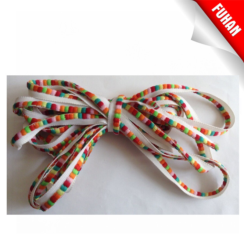 Colored cotton/polyester braided rope