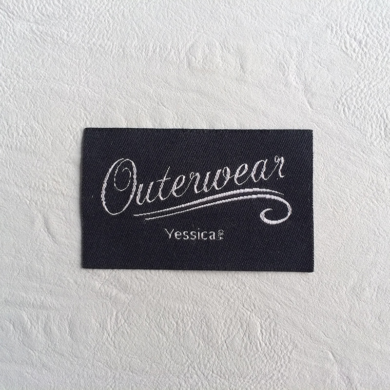 Cheap cotton woven main label for clothing