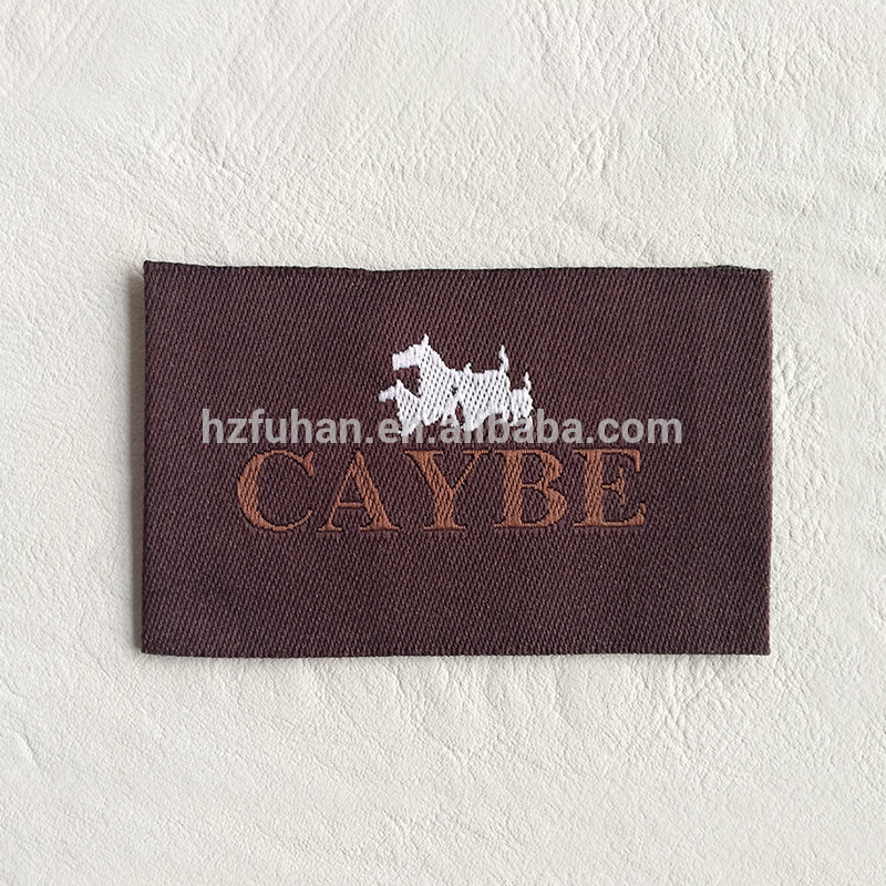 Cheap cotton woven main label for clothing