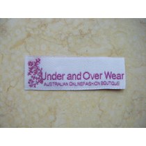 100% cotton woven label