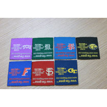 Hot cut woven labels for clothing and sofa