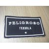 Colorful big size woven label for famous brand clothing