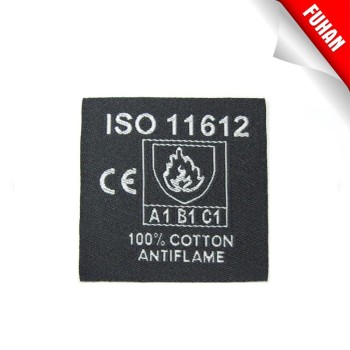 Customized Exquisite Hot Selling Woven Labels For Flame Retardant