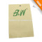 Personal style customized kraft hang tags for suit