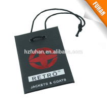 Low price hot stamping hang tags with string