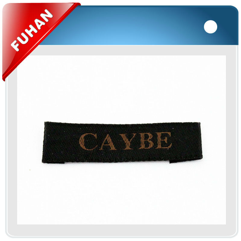 Supply 2014 polyester yarn woven labels for clothing