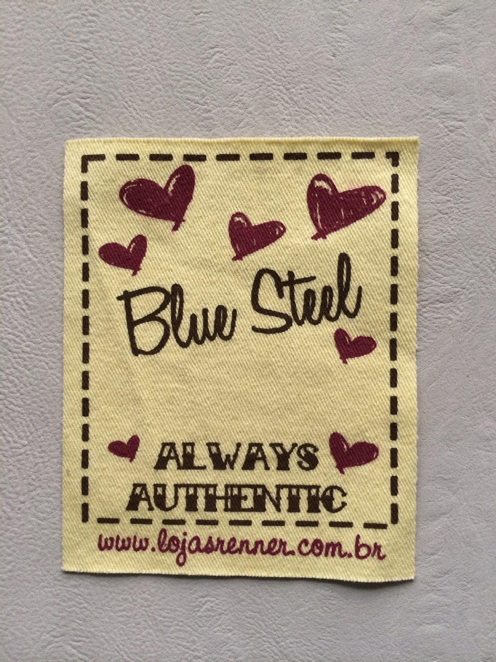 Cotton labels with silk screen printing for clothing