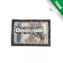 Canvas material printed colorful label