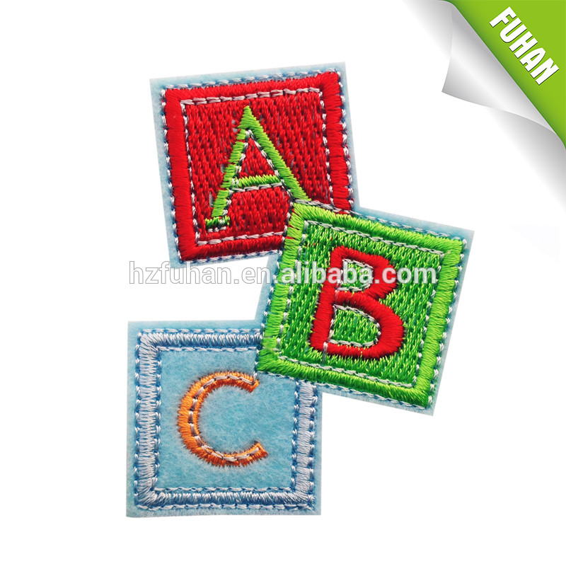 100% coverage high grade colorful embroidery badge