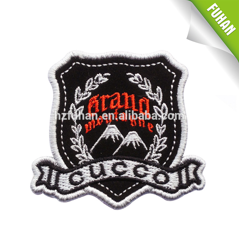 Newest design embroidery patch for wool sweater coat