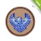 fashion custom 4.7*3.5cm Embroidery patches of nationality patches with hot melt